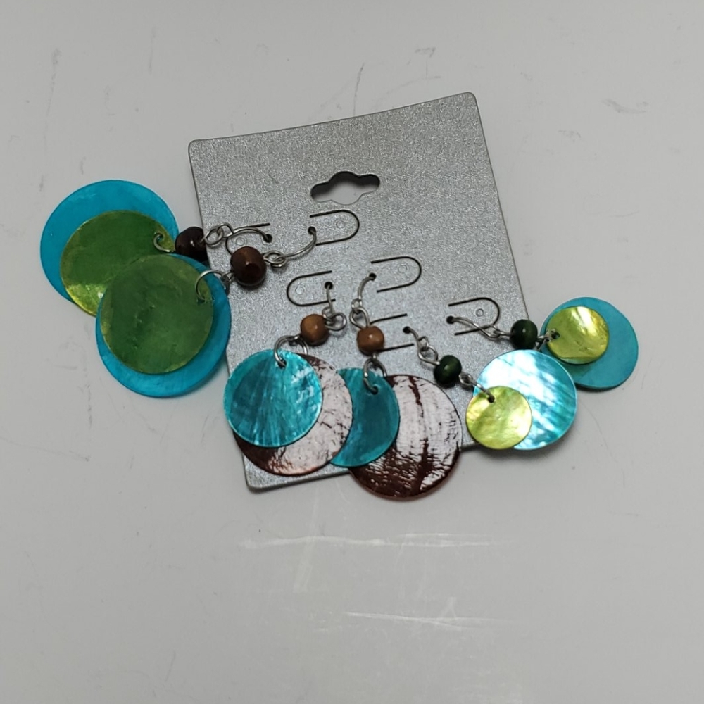 3 set shell earrings